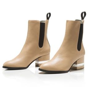 ISO dear frances fly lucite heel bootie boots